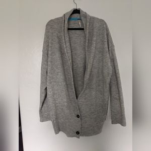 Free People Grey Cardigan Medium